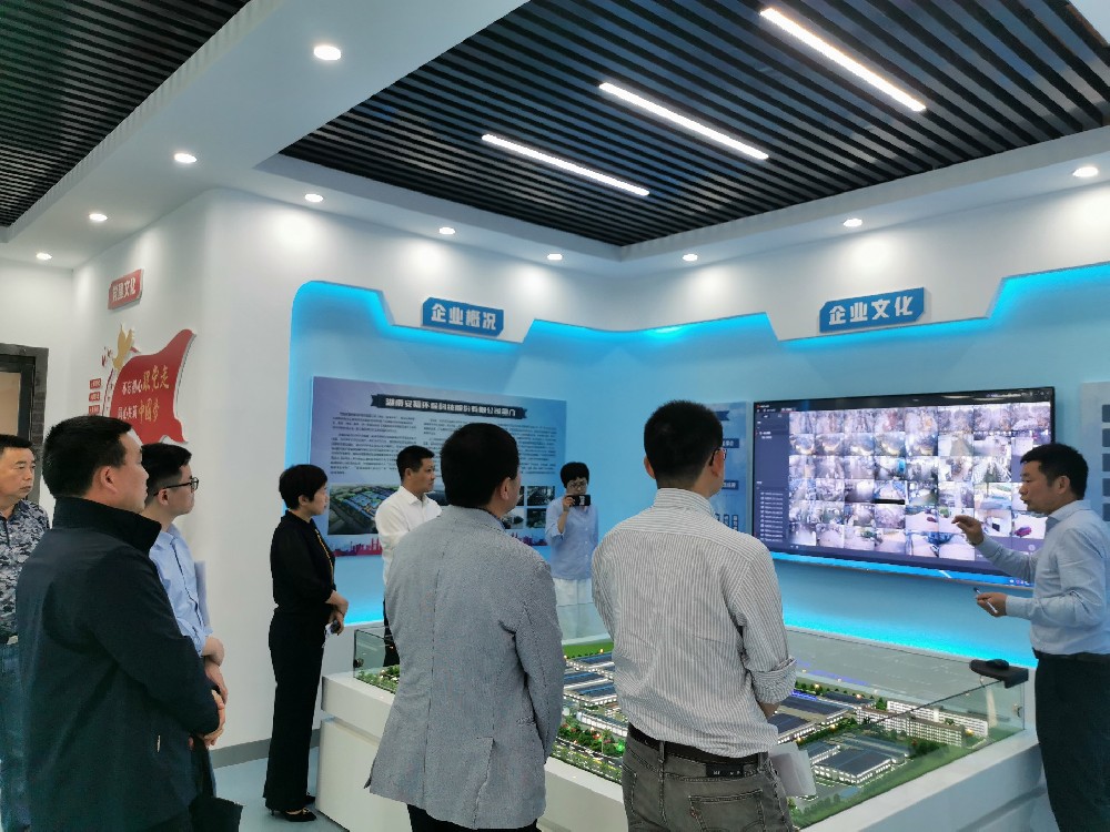 县委书记一行在我司展厅参观